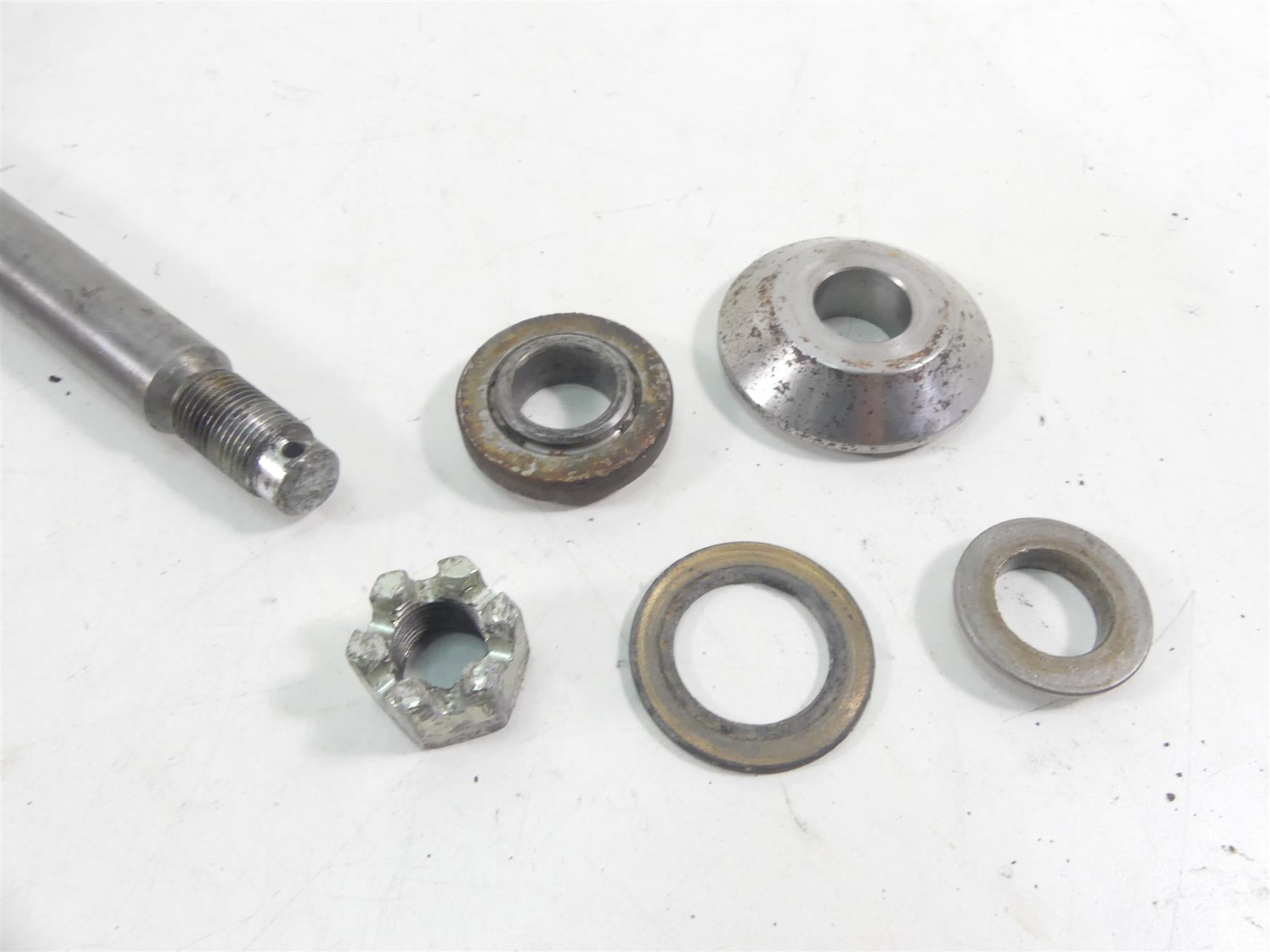 2005 Harley Softail FLSTSC Heritage Springer Front Wheel Spindle Axle 41116-97 {{ shop.shopifyCountryName }} - Mototech271