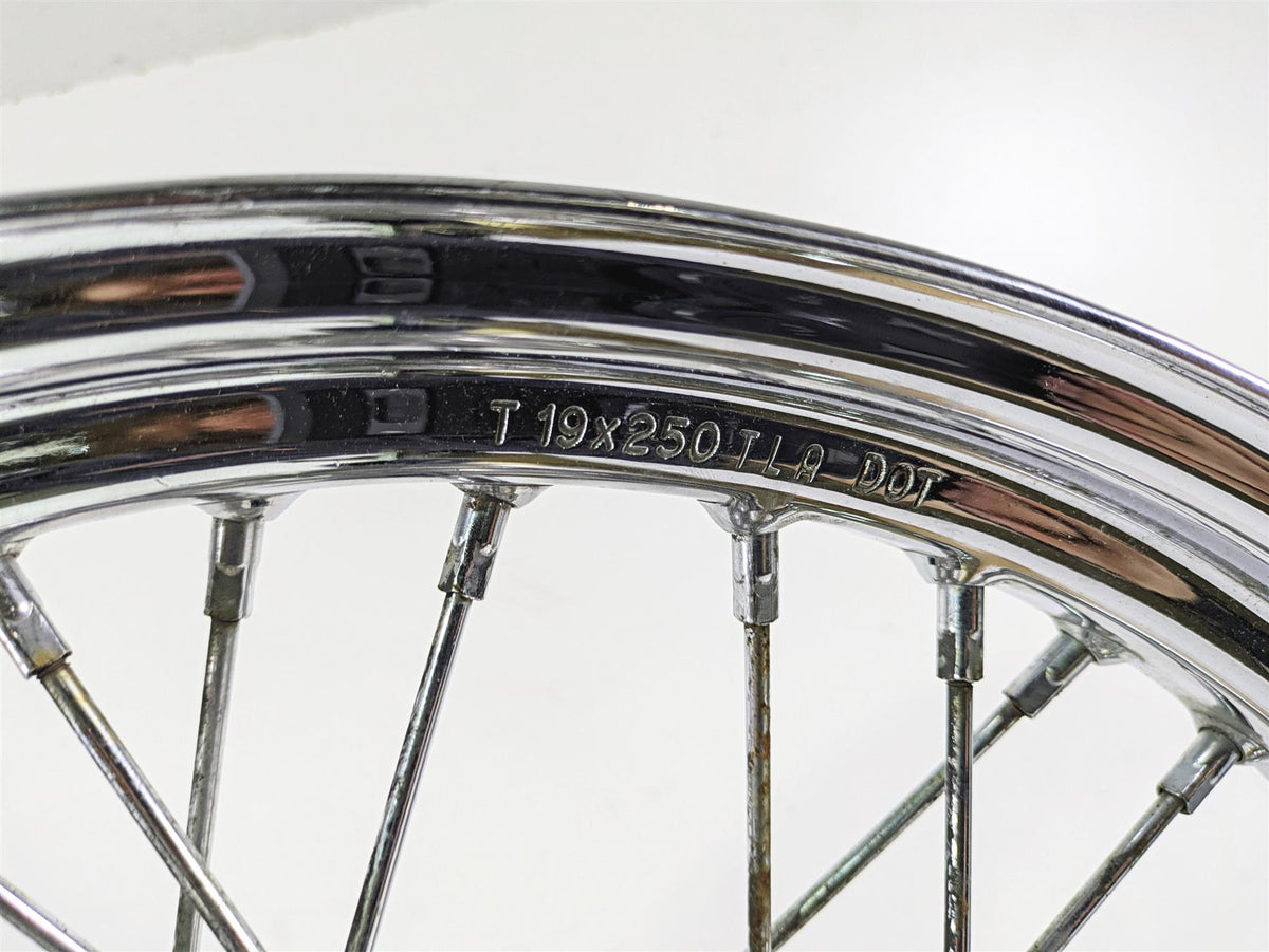 2011 Harley FXDC Dyna Super Glide Front Wheel Rim 19x2.5 0.66mm Runout 43105-08 {{ shop.shopifyCountryName }} - Mototech271