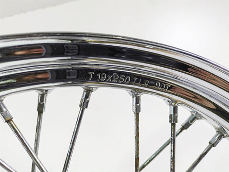 2011 Harley FXDC Dyna Super Glide Front Wheel Rim 19x2.5 0.66mm Runout 43105-08 {{ shop.shopifyCountryName }} - Mototech271