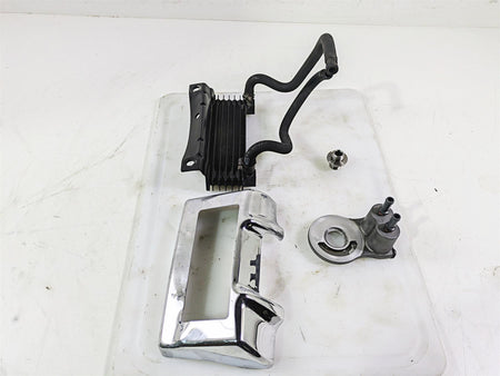 2011 Harley Touring FLHTCUSE CVO E-Glide Oil Cooler Flange Cover Lines 63083-11A {{ shop.shopifyCountryName }} - Mototech271