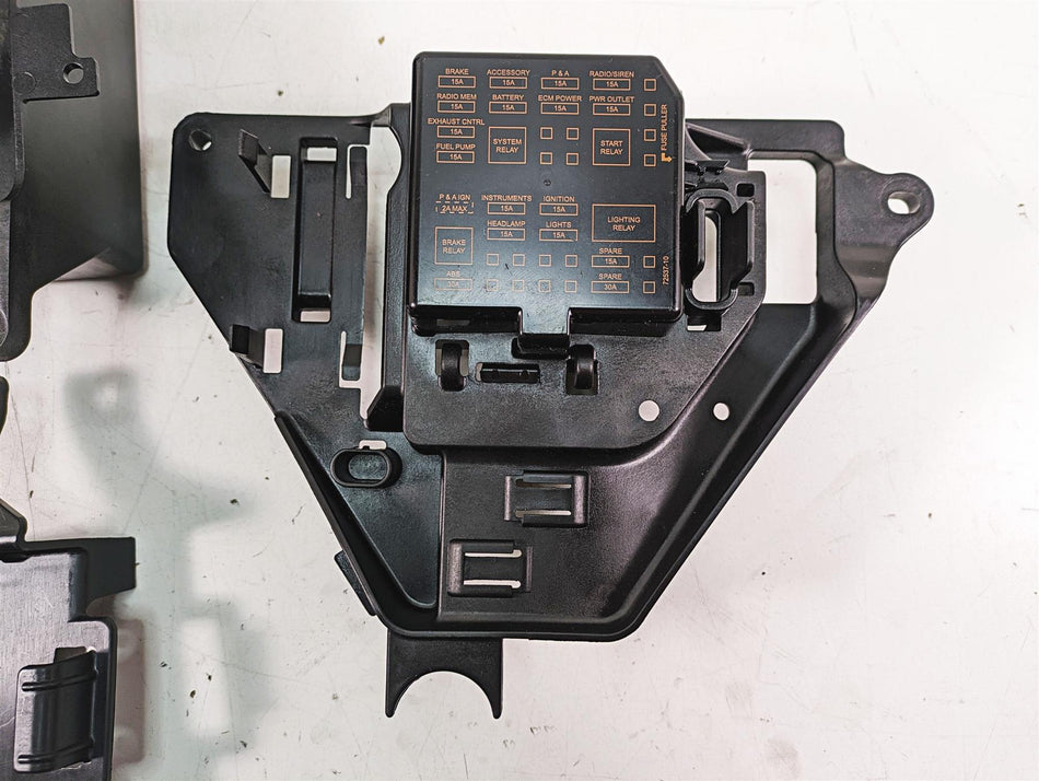 2013 Harley Touring FLHX Street Glide Electrical Battery Holder Set 66281-09B {{ shop.shopifyCountryName }} - Mototech271