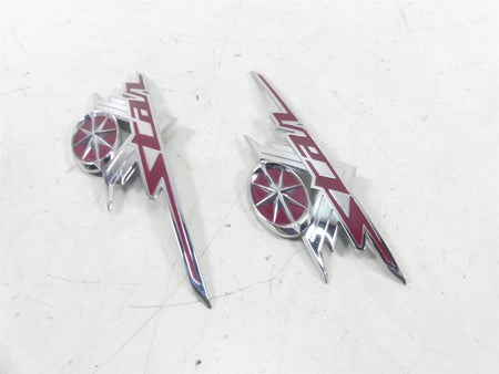 2002 Yamaha XVS1100 V-Star Fuel Gas Petrol Tank Emblem Set 5KS-2416B-10-00 {{ shop.shopifyCountryName }} - Mototech271