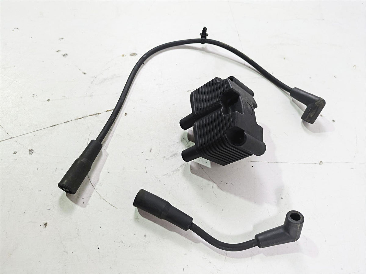 2004 Harley Softail FLSTF Fat Boy Ignition Coil + Wires & Plugs Set 31655-99 {{ shop.shopifyCountryName }} - Mototech271