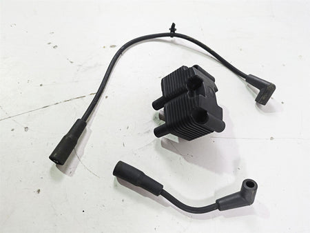 2004 Harley Softail FLSTF Fat Boy Ignition Coil + Wires & Plugs Set 31655-99 {{ shop.shopifyCountryName }} - Mototech271