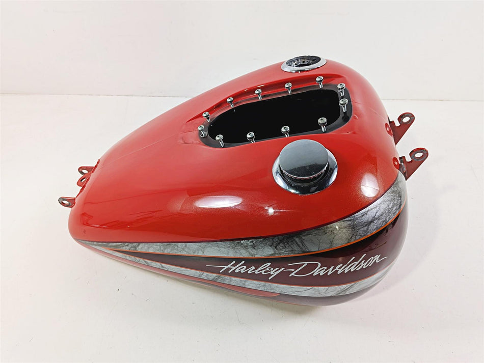 2008 Harley FXDSE CVO Dyna Fuel Gas Tank Scarlet Red Pearl Dark Crimson 61014-08-Mototech271