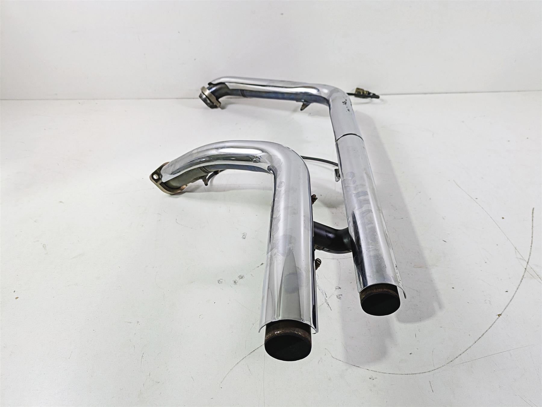 2017 Harley FLS Softail Slim Stock Header Manifold Heat Shield Set Read 65600196 {{ shop.shopifyCountryName }} - Mototech271