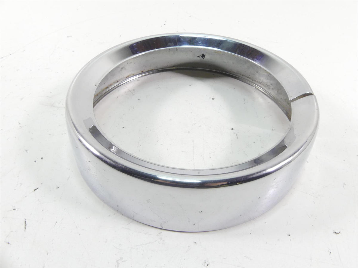2005 Harley Touring CVO FLHTC SE Electra Glide Headlight Chrome Ring Cover {{ shop.shopifyCountryName }} - Mototech271