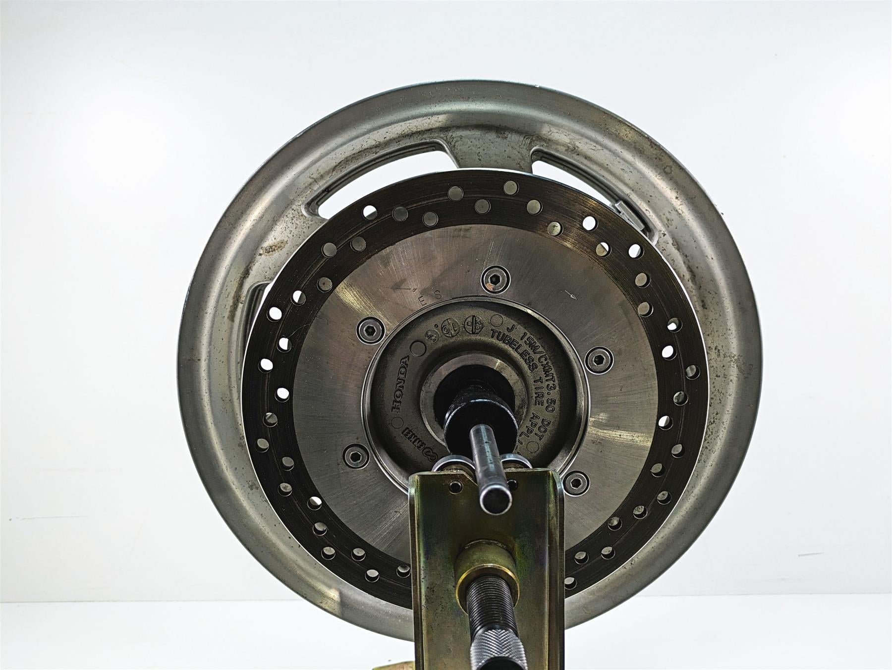 2006 Honda V-Twin VTX1300 R Straight Enkei 15x3.5 Rear Wheel Rim 42650-MEA-910 {{ shop.shopifyCountryName }} - Mototech271