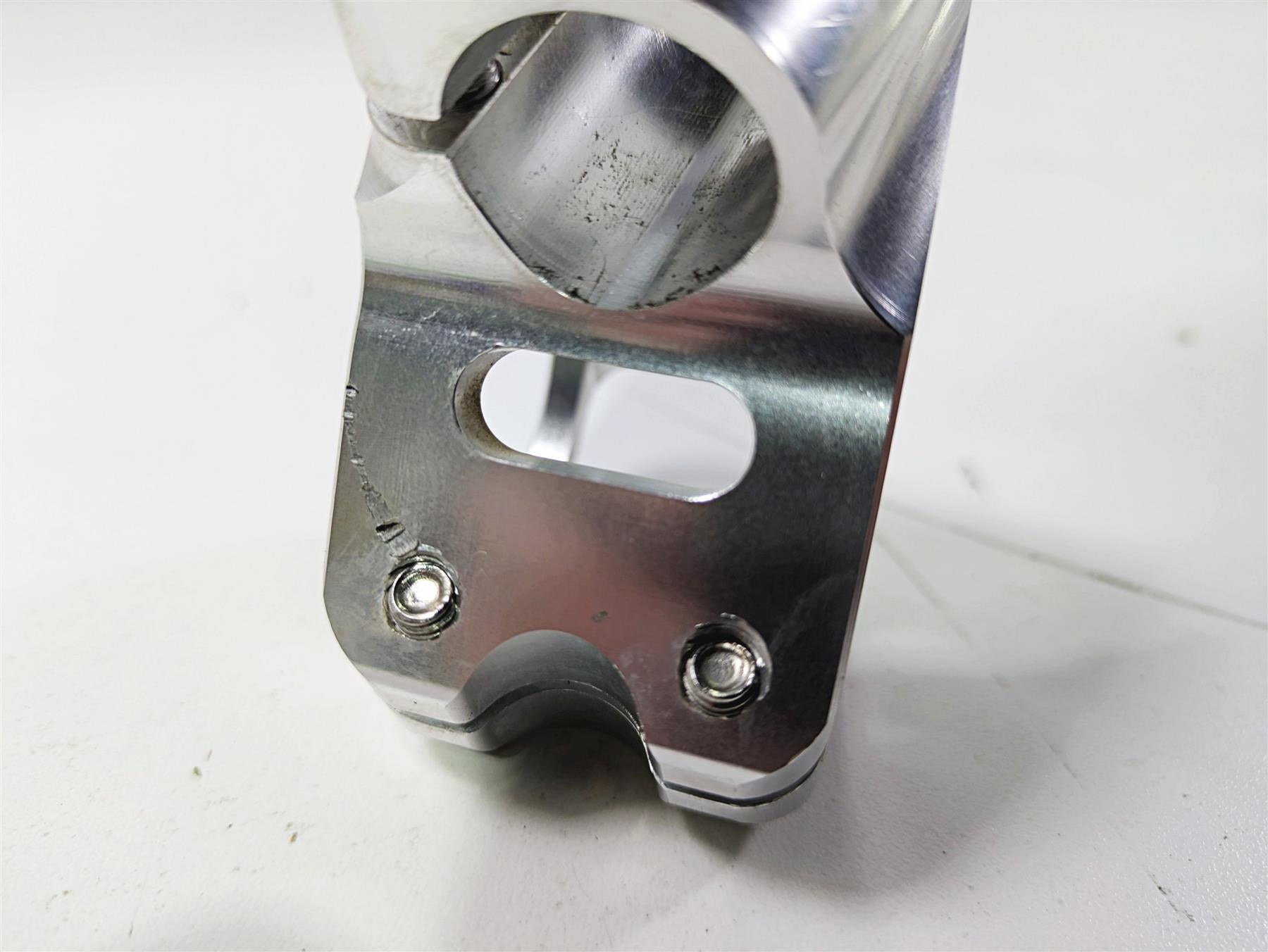 2003 Kawasaki ZX9R Ninja Tarazon 46mm Clip On Handle Bar Clamp Set for 22mm Bar {{ shop.shopifyCountryName }} - Mototech271
