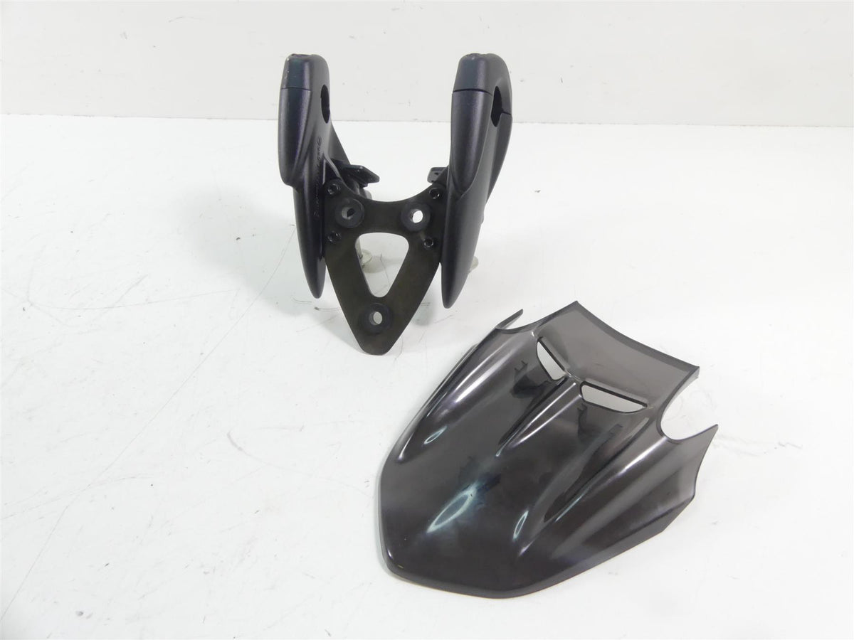 2015 Ducati Diavel Carbon Red Handlebar Handle Bar Riser + Windshield 36031651A {{ shop.shopifyCountryName }} - Mototech271