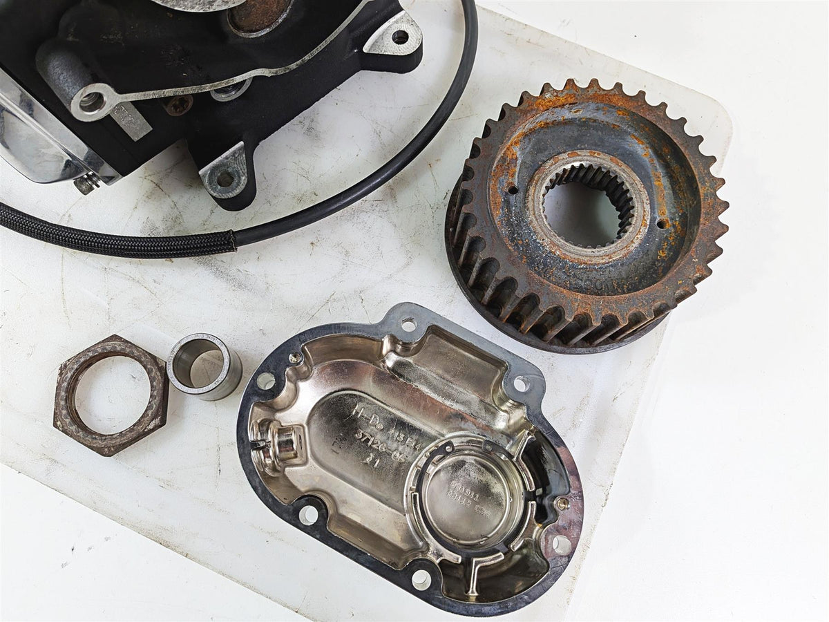 2012 Harley Softail FLSTF Fat Boy Transmission Gear Box Case Housing 34799-07 {{ shop.shopifyCountryName }} - Mototech271