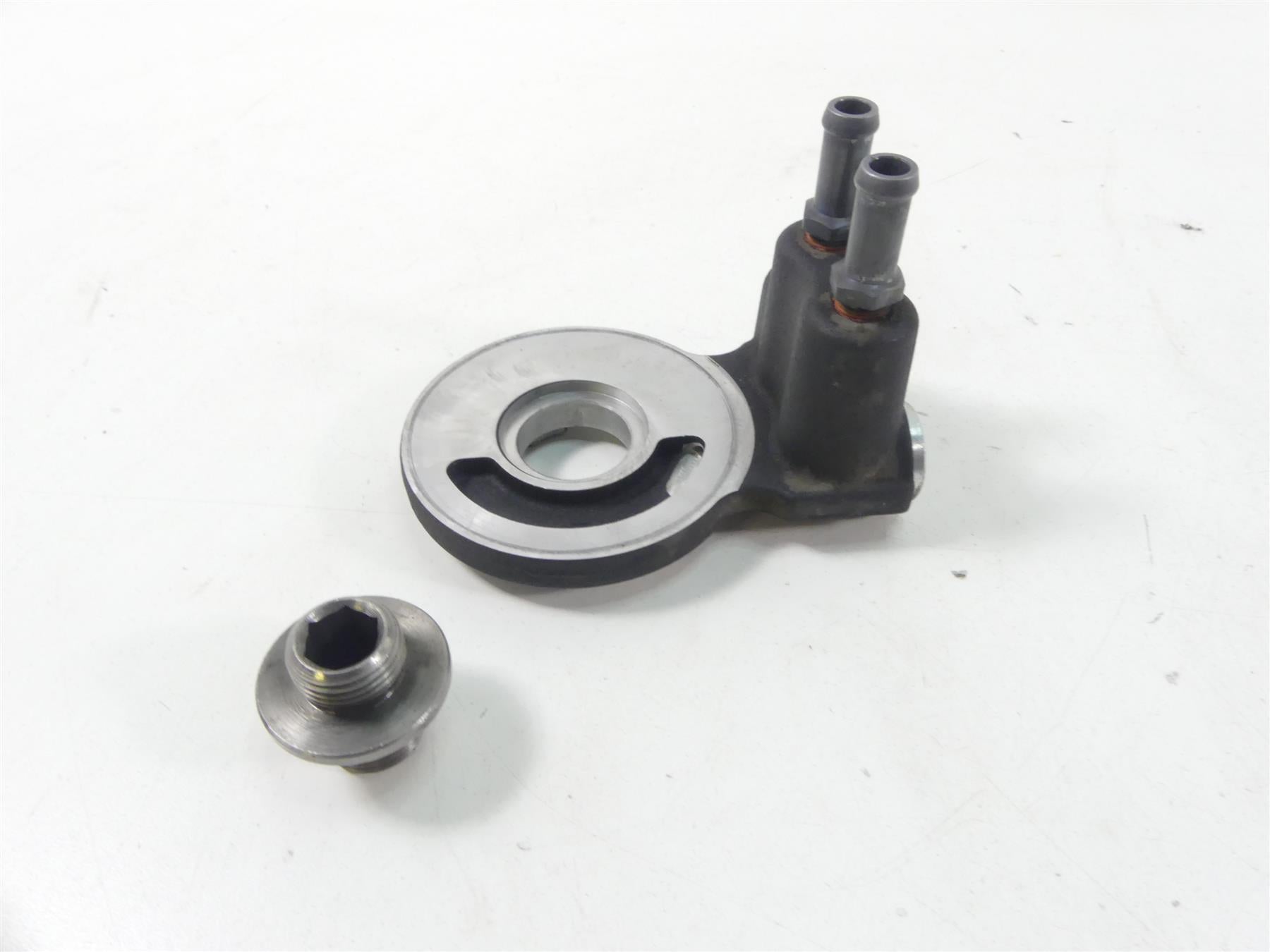 2013 Harley Touring FLHX Street Glide Oil Cooler Flange Adapter 63059-09A | Mototech271