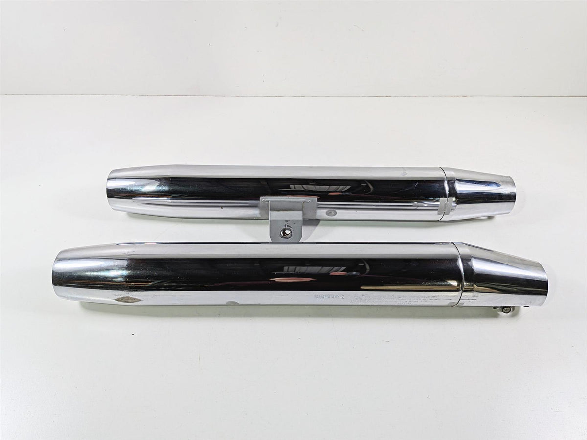 2006 Yamaha XVZ1300 Royal Star Exhaust Pipe Muffler 1D6-14710-00 1D6-14720-00 {{ shop.shopifyCountryName }} - Mototech271