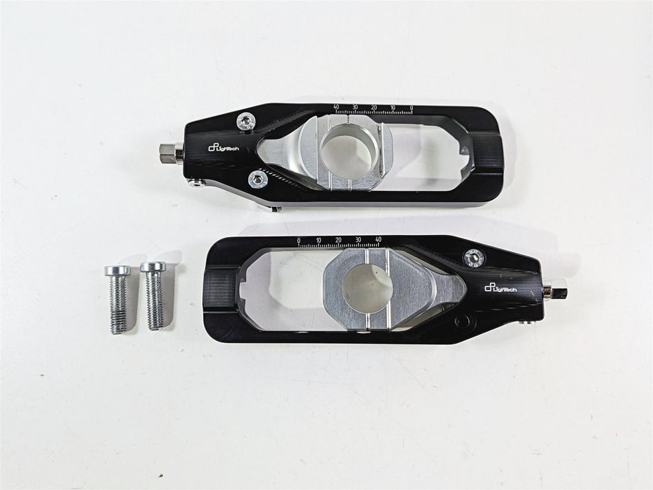 2024 BMW S1000RR K67 Lightech Rear Axle Chain Adjuster Set Kit Aluminum