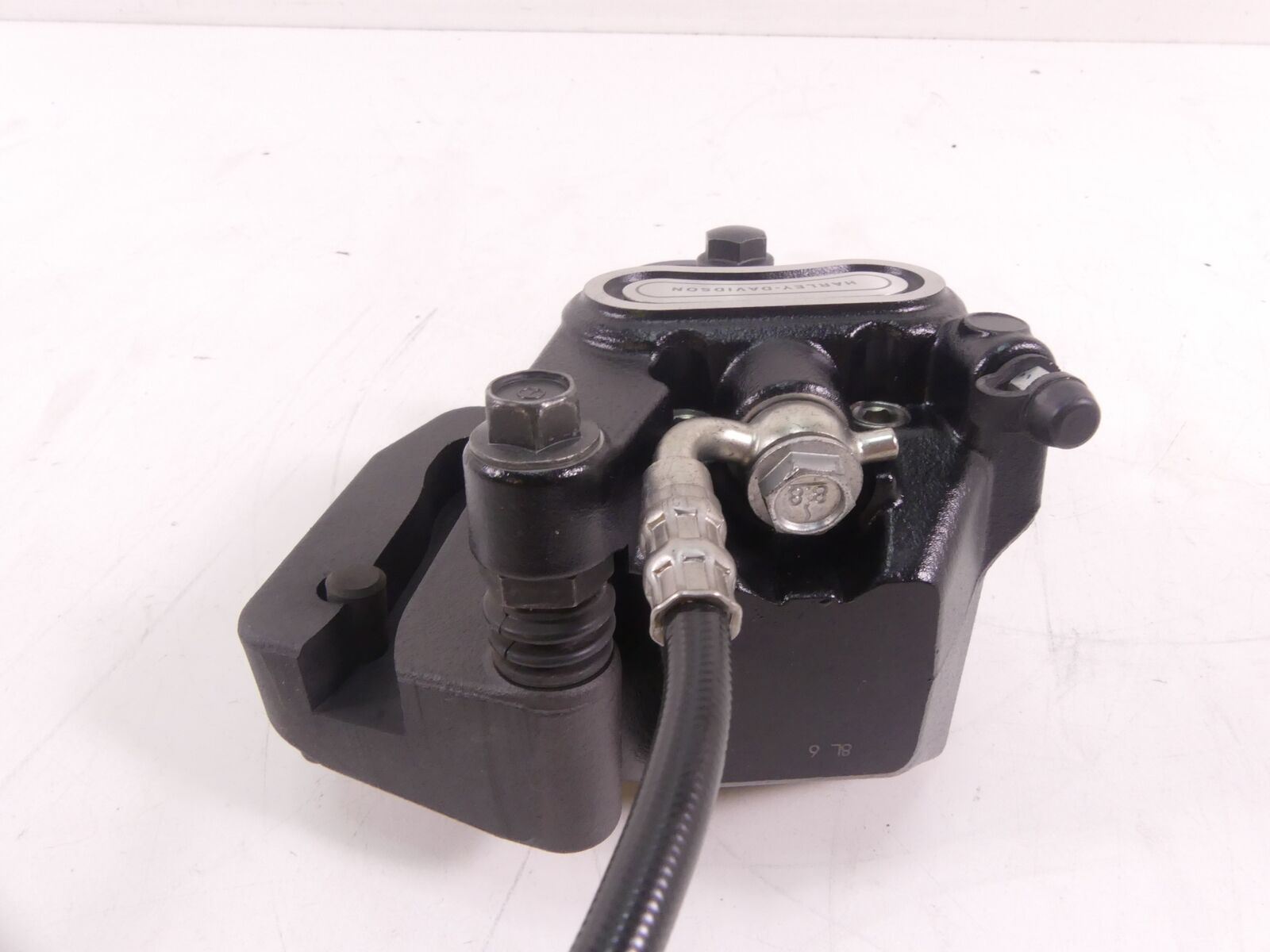 2019 Harley Softail FXBB Street Bob Rear Brake Caliper + Line & Mount 41300192 {{ shop.shopifyCountryName }} - Mototech271