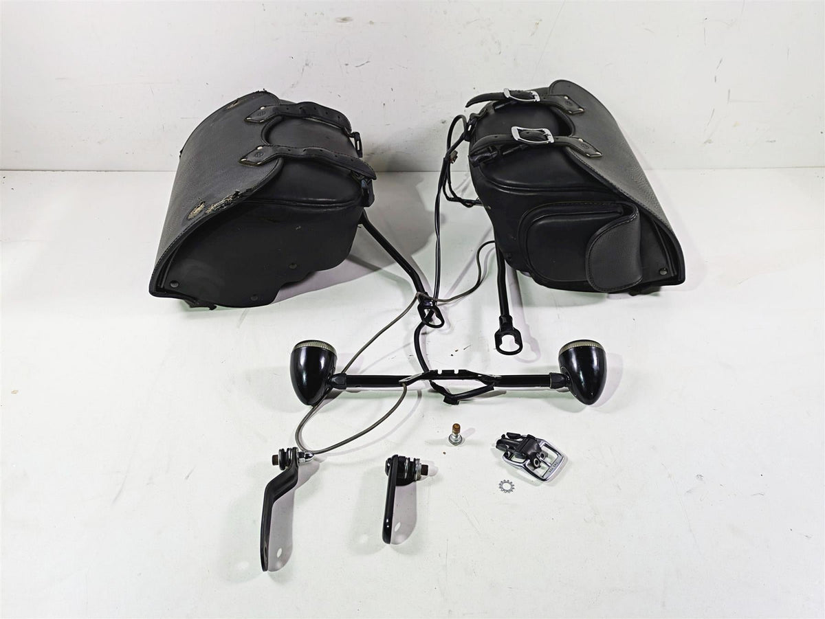 2014 Harley FLS Softail Slim Detachable Leather Saddlebag Set - Read 90200678 {{ shop.shopifyCountryName }} - Mototech271