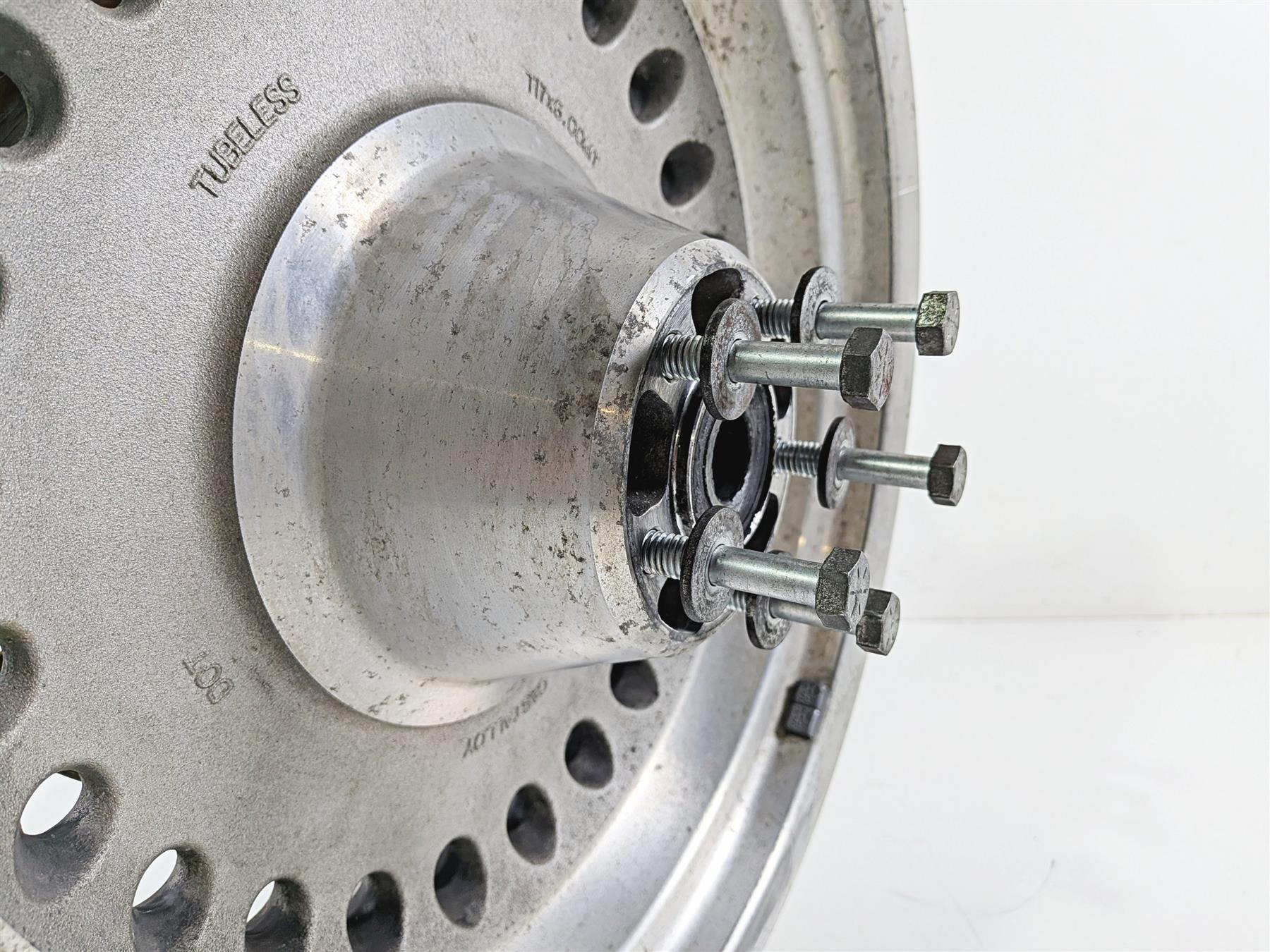 2012 Harley Softail FLSTF Fat Boy Rear Wheel Rim 17x6 Straight 40900181 {{ shop.shopifyCountryName }} - Mototech271