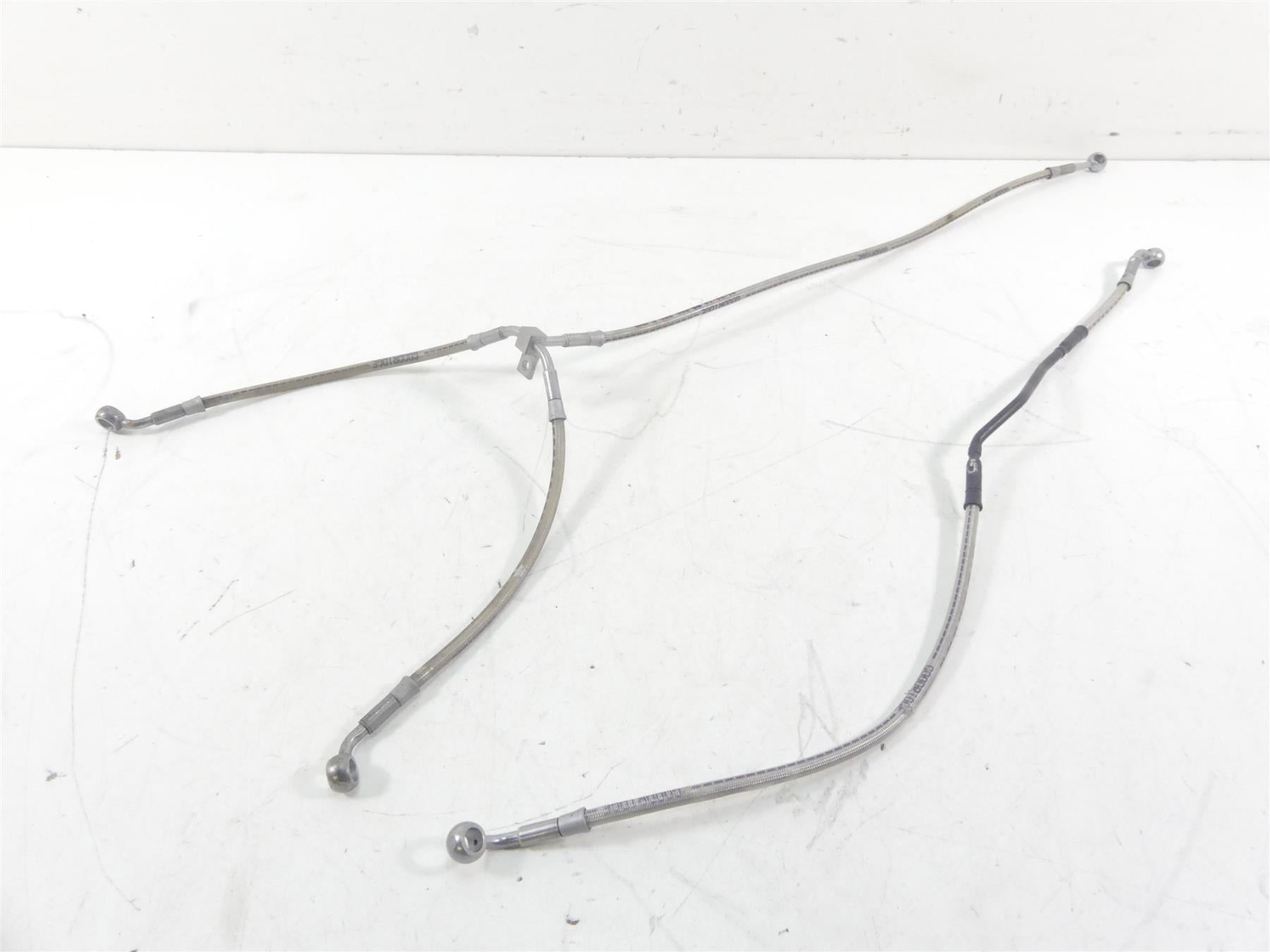2017 BMW R1200GS GSW K50 Front Abs Brake Line Hose Set 34328526552 34328526553