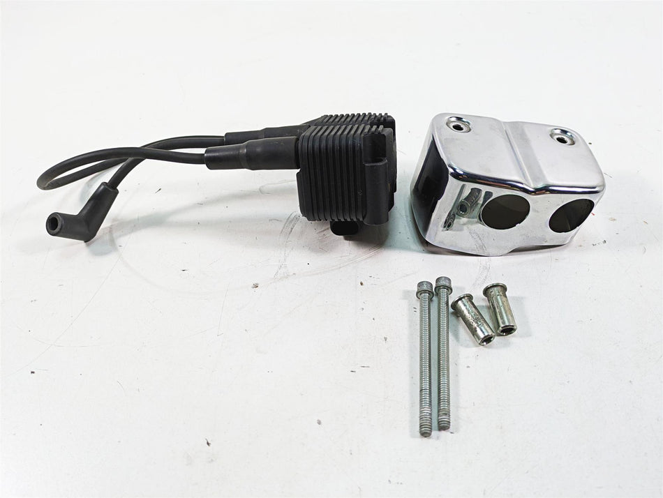 2005 Harley Dyna FXDL Low Rider Ignition Coil Wire Plug + Cover Set 31655-99 {{ shop.shopifyCountryName }} - Mototech271