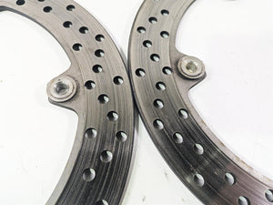 2010 BMW R1200GS K25 Front Brake Disc Rotor Set 305mm 34117711427