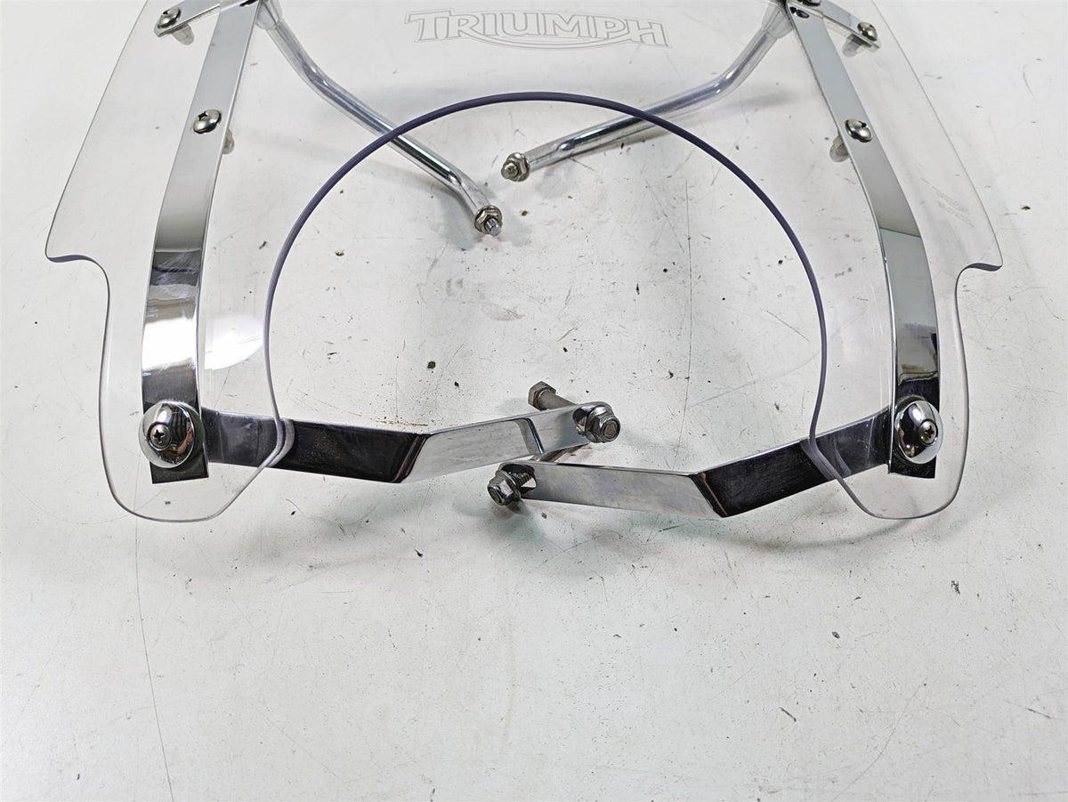 2011 Triumph America Roadster Screen Wind Shield Windshield + Mounts A9748030 {{ shop.shopifyCountryName }} - Mototech271