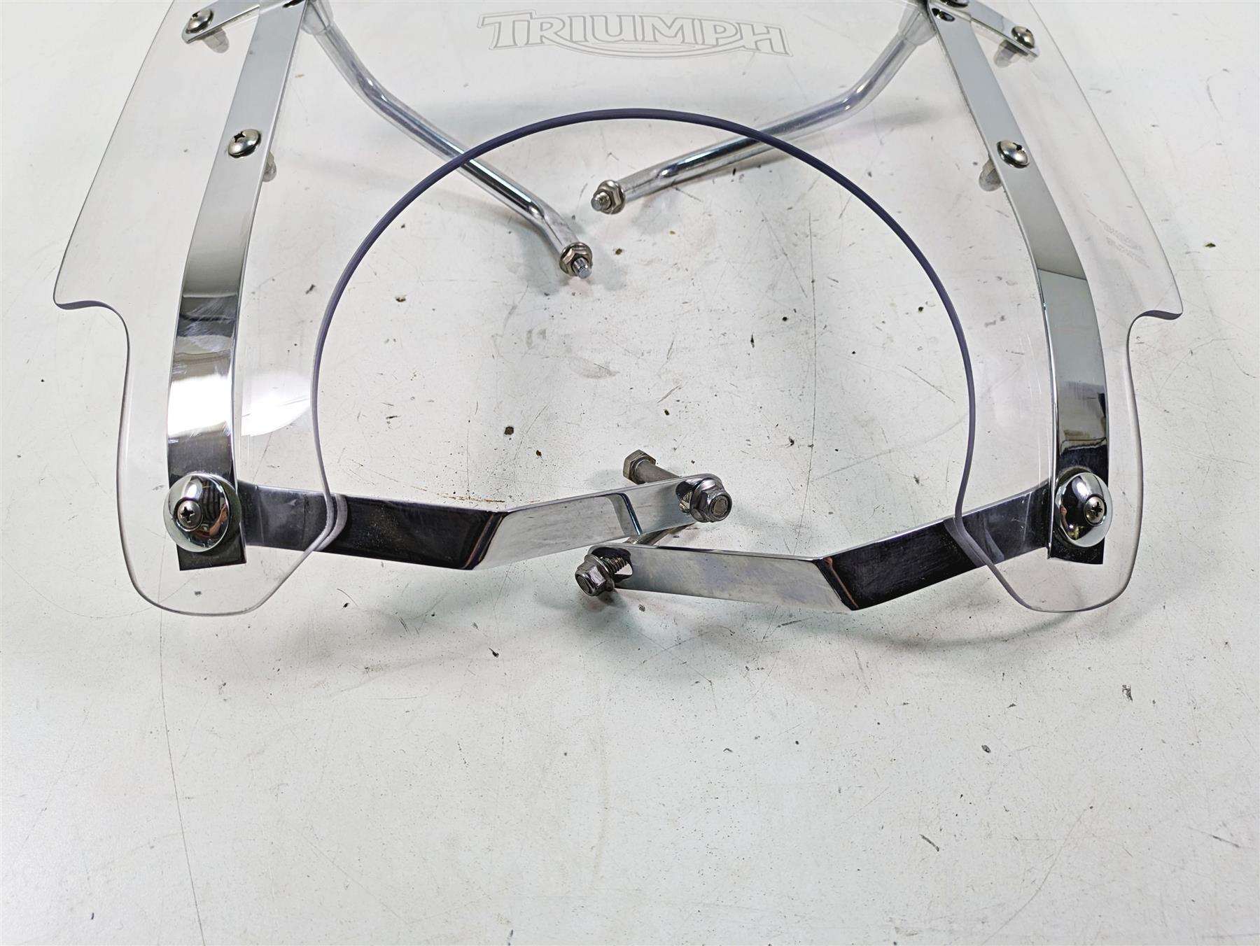 2011 Triumph America Roadster Screen Wind Shield Windshield + Mounts A9748030 {{ shop.shopifyCountryName }} - Mototech271