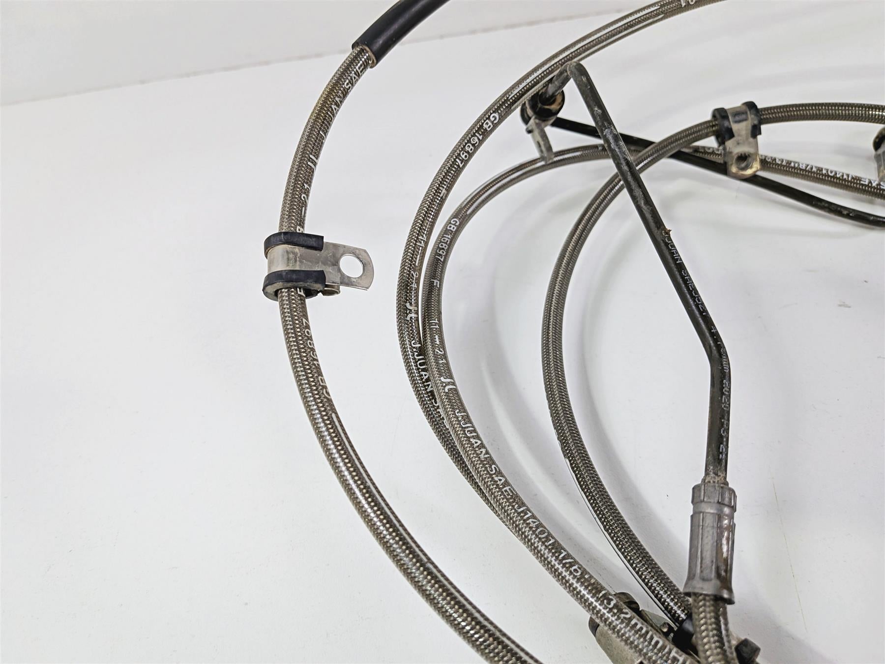 2022 Polaris RZR Turbo R Ultimate Flexible Rear Brake Line Set 1913980 1913981-Mototech271