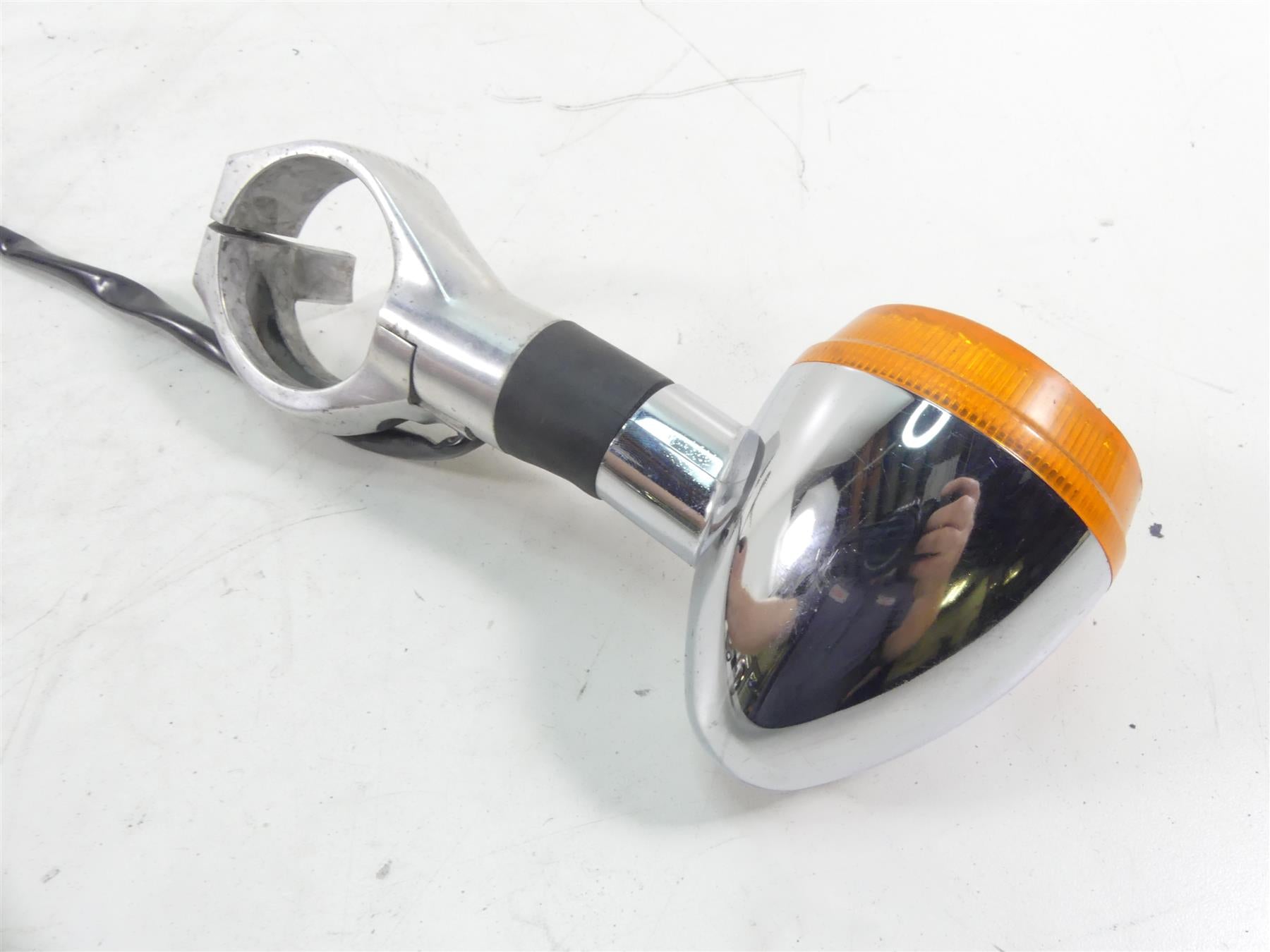 2003 Honda VTX1800R Front Blinker Turn Signal Lights & Clamp Set 33400-MBH-672 {{ shop.shopifyCountryName }} - Mototech271
