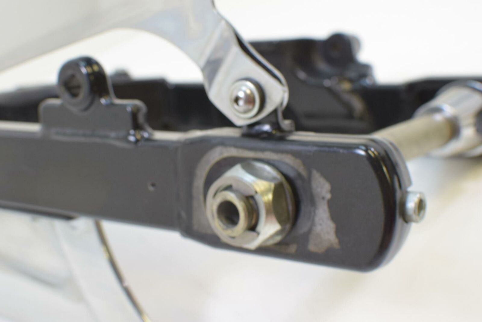 2009 Harley FXDFSE CVO Dyna Fat Bob Rear Swingarm With Belt Guards 48656-09B {{ shop.shopifyCountryName }} - Mototech271