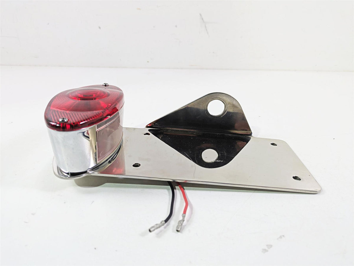 2008 Ultima Motorcycles Fat Bastard Side Chrome Plate Holder & Taillight Set {{ shop.shopifyCountryName }} - Mototech271