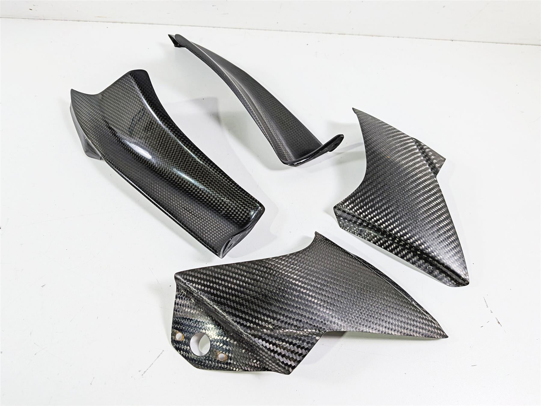 2008 Aprilia RSVR 1000 Factory Upper Fairing Carbon Infill Cover Set 8178754