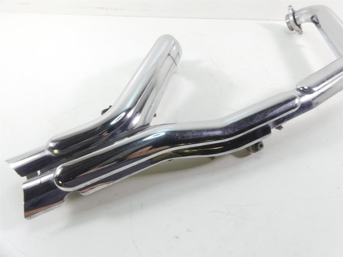 2007 Yamaha XVS1300 V-Star Exhaust Pipe Header Chrome Cover Set 3D8-14610-00-00 {{ shop.shopifyCountryName }} - Mototech271