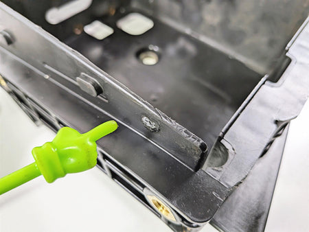 2011 Harley FXDF Dyna Fat Bob Right Battery Tray & Outer Cover 70379-06B {{ shop.shopifyCountryName }} - Mototech271