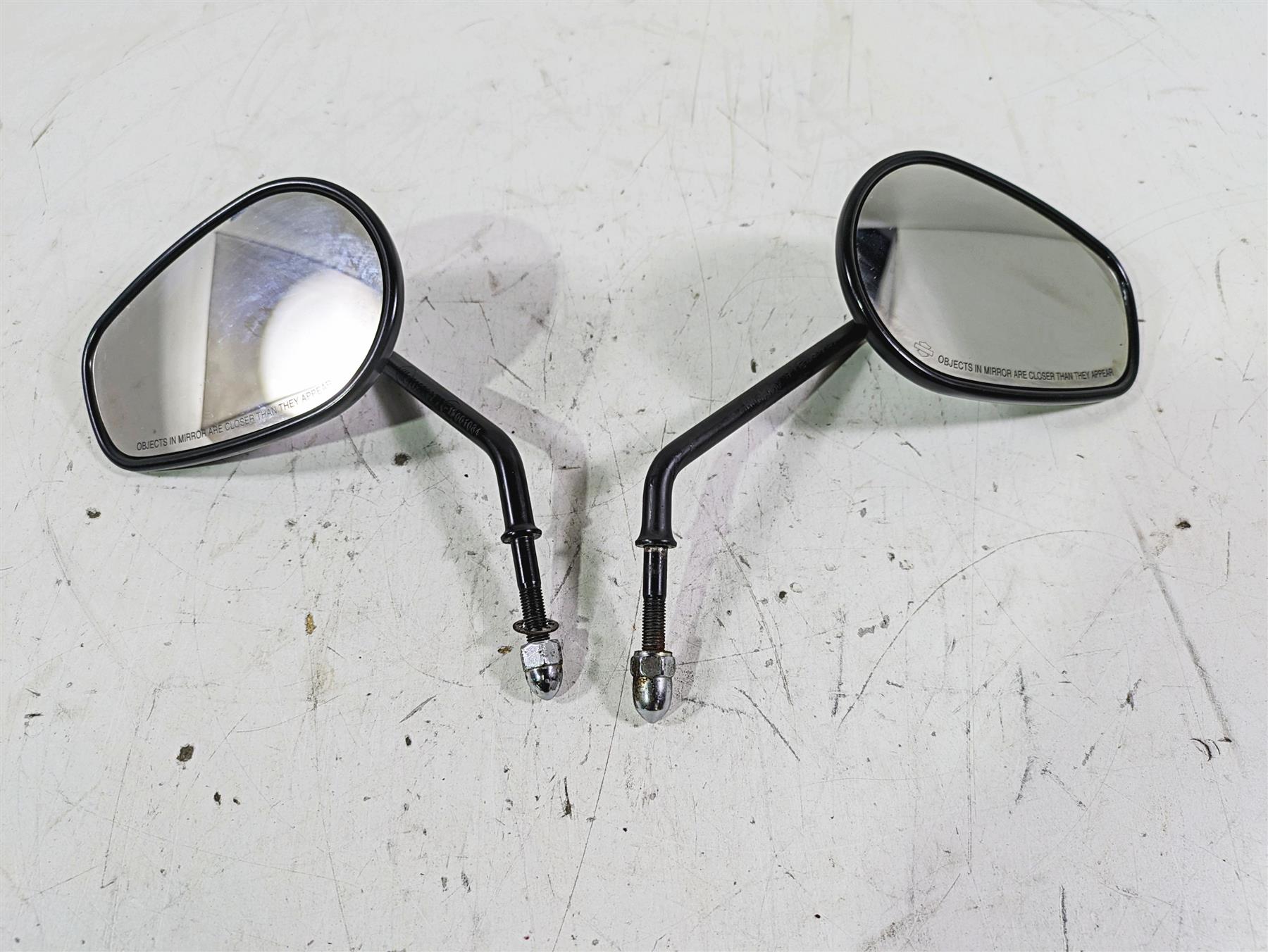 2013 Harley FXDWG Dyna Wide Glide Rear View Mirror Set 91909-03B 91910-03B | Mototech271