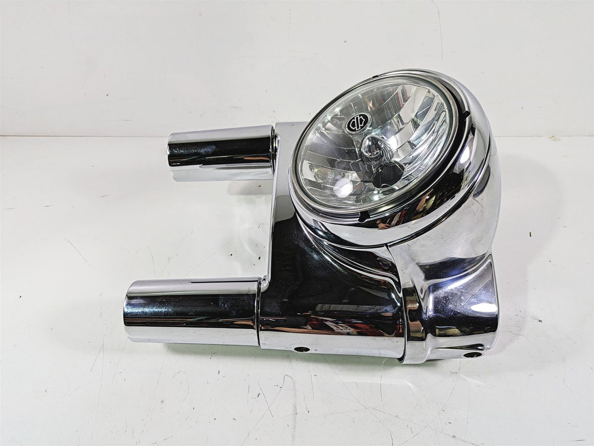 2012 Harley FLD Dyna Switchback Headlight Chrome Nacelle Set 61400078 57200024 {{ shop.shopifyCountryName }} - Mototech271