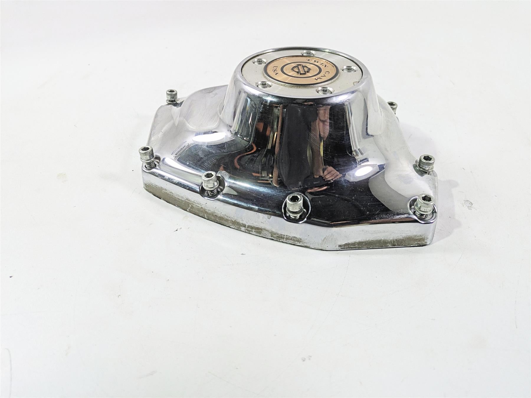 2008 Harley FXDL Dyna Low Rider 105TH Cam Shaft Side Chrome Cover 25362-01A {{ shop.shopifyCountryName }} - Mototech271