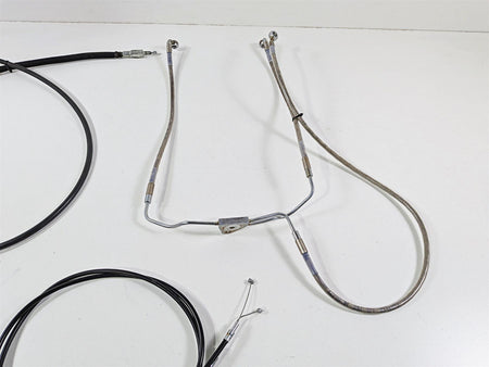 2011 Harley FXDF Dyna Fat Bob 13'' Handle Bar Extended Cable Kit {{ shop.shopifyCountryName }} - Mototech271