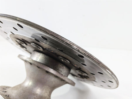 2007 Harley Dyna FXDB Street Bob Front Wheel Hub Spoke 19" + Rotor 43877-06 {{ shop.shopifyCountryName }} - Mototech271