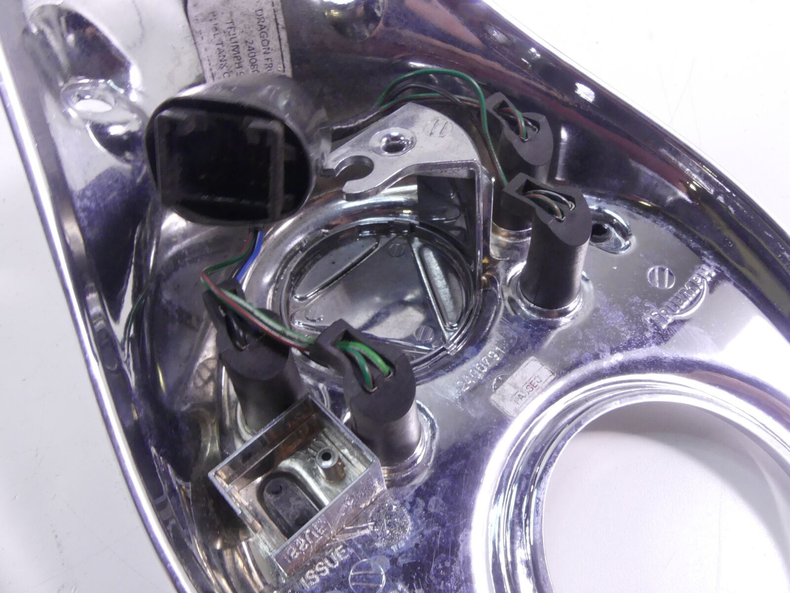 2013 Triumph America EFI Fuel Tank Console Cover & Instrument Lights T2400802 {{ shop.shopifyCountryName }} - Mototech271