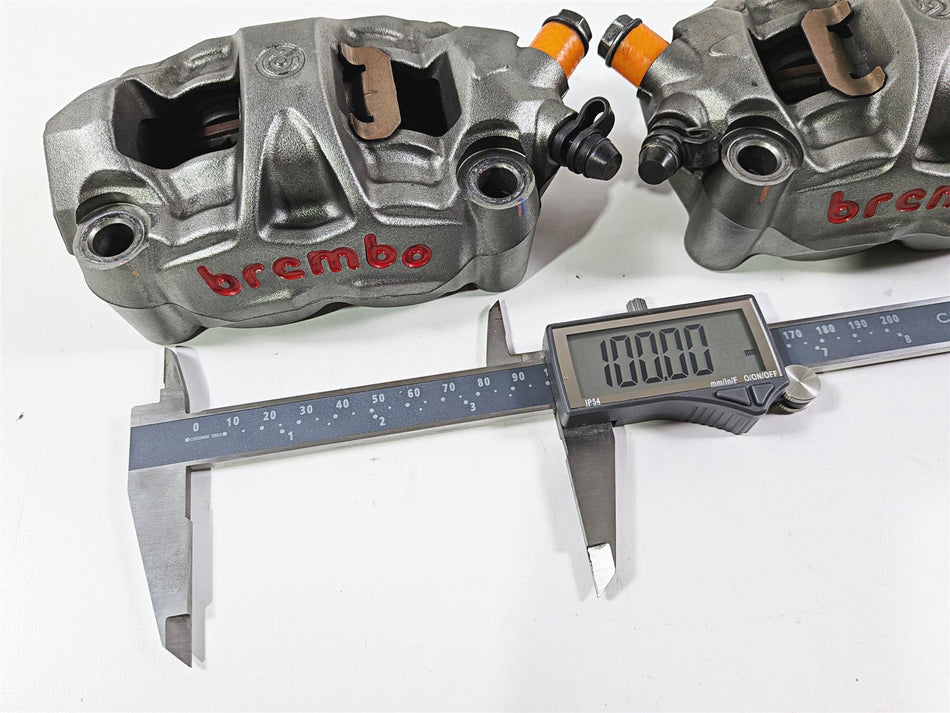 2018 Aprilia RSV4 RR Front Brake Caliper 100mm Brembo M50 2B001348 2B001349 {{ shop.shopifyCountryName }} - Mototech271
