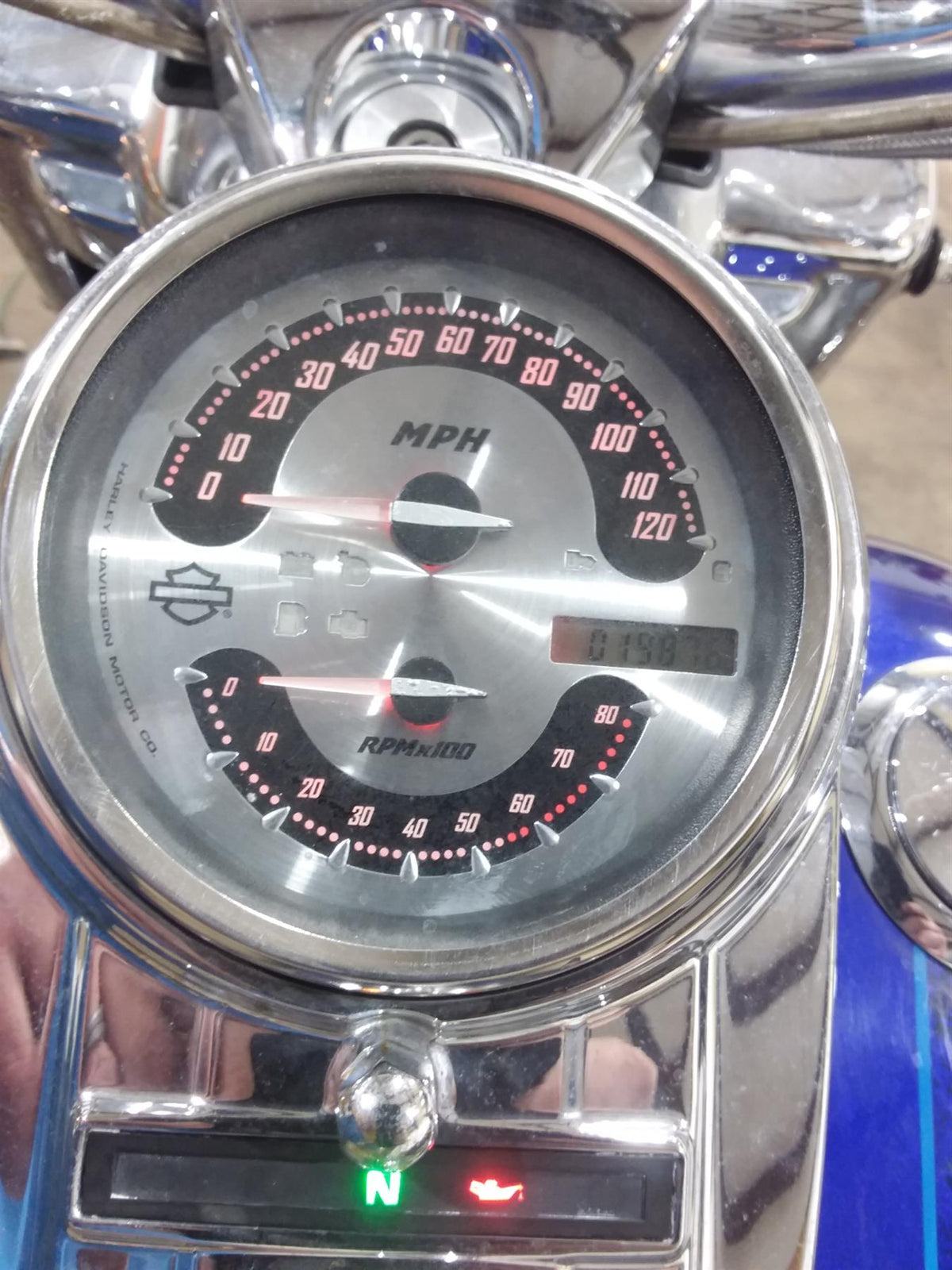 2007 Harley Touring FLHR SE CVO Road King Speedometer Speedo Gauge -19K 74718-07 {{ shop.shopifyCountryName }} - Mototech271