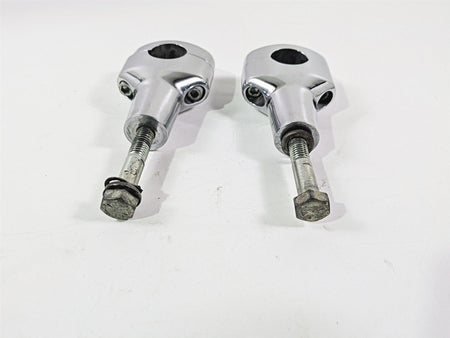 2008 Harley FXCWC Softail Rocker Oem Chrome Fat Bar 3.6" Riser Set 56916-07 {{ shop.shopifyCountryName }} - Mototech271
