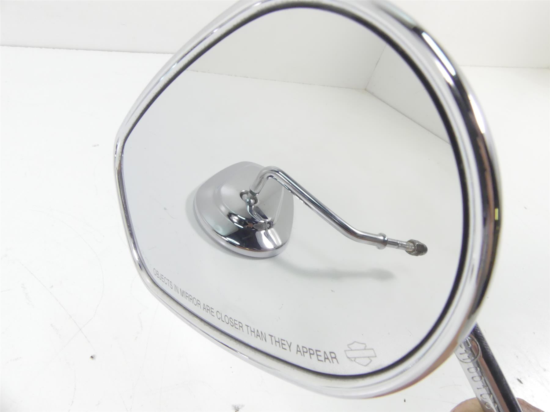 2009 Harley FXDF Dyna Fat Bob Rear View Chrome Mirror Set 91909-03 91910-03 {{ shop.shopifyCountryName }} - Mototech271