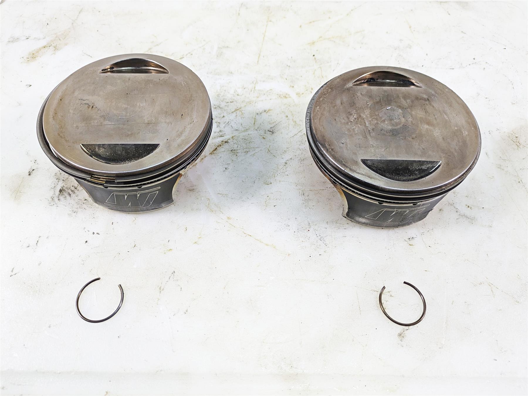 Wiseco 4" Forged Big Bore Twin Cam Piston Set 4918PS {{ shop.shopifyCountryName }} - Mototech271