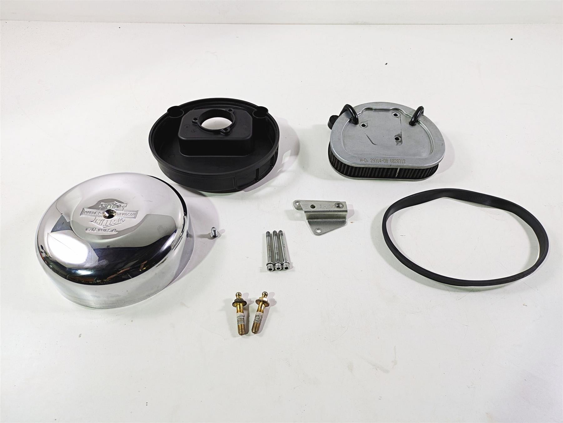 2017 Harley Dyna FXDB Street Bob Air Cleaner Breather Filter Set 29347-08 {{ shop.shopifyCountryName }} - Mototech271