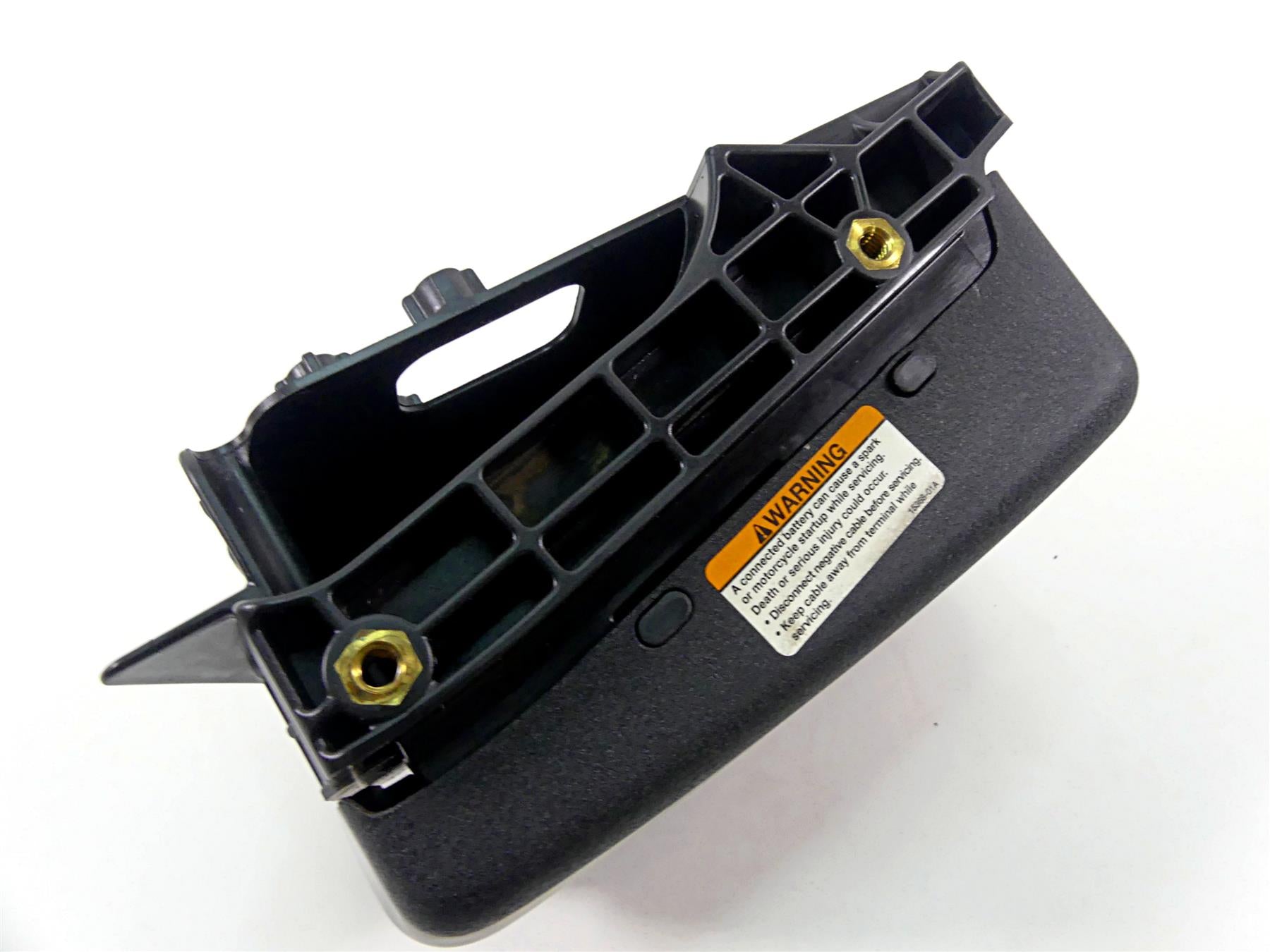2010 Harley FXDF Dyna Fat Bob Battery Tray & Black Wrinkled Cover 70379-06B {{ shop.shopifyCountryName }} - Mototech271