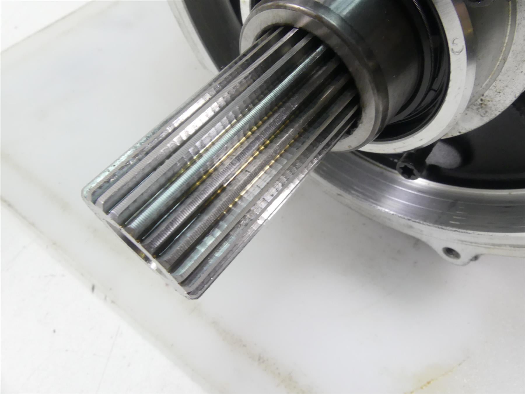 2015 Harley FXDF Dyna Fat Bob Lower Engine Case + Crankshaft Flywheel 24621-06B {{ shop.shopifyCountryName }} - Mototech271