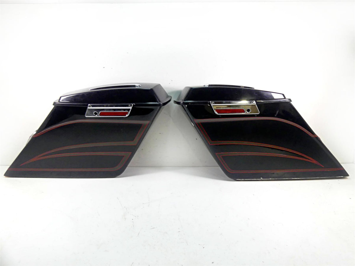 2006 Harley Touring FLHTCU SE E-Glide Custom Stretched Saddlebags + Lights Set {{ shop.shopifyCountryName }} - Mototech271