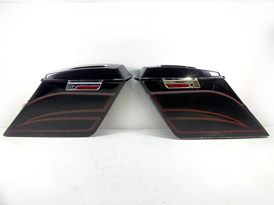 2006 Harley Touring FLHTCU SE E-Glide Custom Stretched Saddlebags + Lights Set {{ shop.shopifyCountryName }} - Mototech271