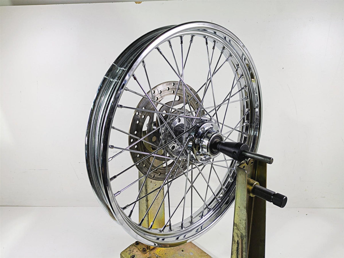 2004 Harley Softail FXSTDI Deuce Straight Front Wheel Rim Spoke 21x2.15 43671-05 {{ shop.shopifyCountryName }} - Mototech271